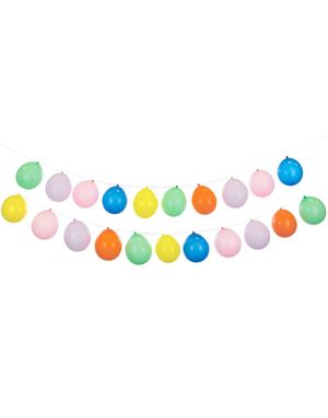 Multibruk Ballonggirlander med 20 Fargerike Ballonger