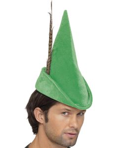Robin Hood Hat med Fjer
