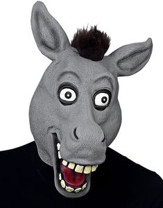 Heldækkende Æsel Latexmaske