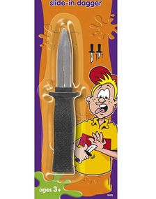 Slide in Dagger - Falsk Kniv/Daggert 18,5 cm