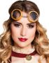 Guldfarvet Runde Steampunk Goggles