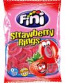 Fini Strawberry Rings - Vingummiring Med Sur Jordbærsmag 75 Gram