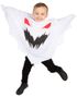 Hvit Spøkelse Poncho til Barn - 4-7 ÅR