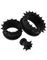 Piercing Tunnel With Spiked Edges - Sort