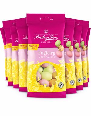 25 stk Anthon Berg Fugleæg Marcipanæg 5375 Gram - Hel Æske