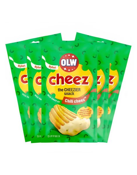16 stk OLW Chili Cheez Dipmix - Dip med Smak av Chili og Ost - Hel Eske