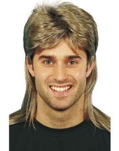 Jason/Mullet Paryk - 80-tallet - Lys Brun