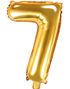 Guldfarvede Tallballoner 0-9 - 35 cm