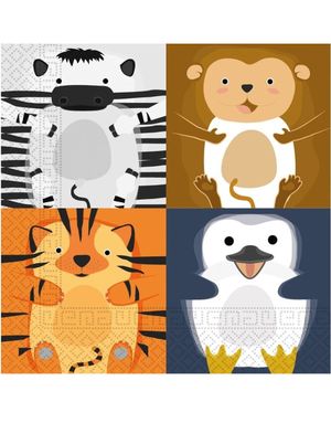 20 stk Dyrevenn Servietter 33x33cm