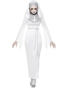 Nonne-Spøgelse Kvindekostume