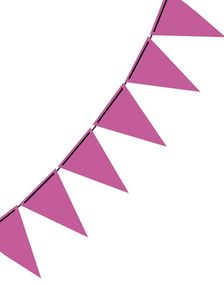 3 Meter Vimpelbanner med Rosa Vimpel Flagg