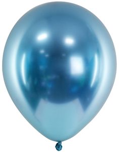 50 stk 30 cm - Glossy Blå Ballonger