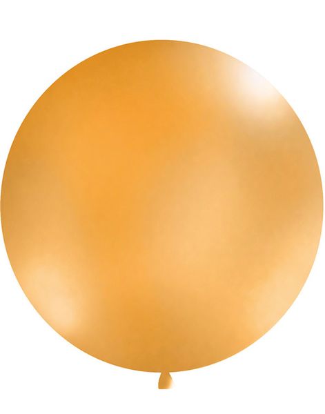 ORANGE Pastelfarvet Rund JUMBO Ballon 1 meter
