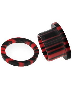 Blended - Rosa og Sort Piercing Tunnel