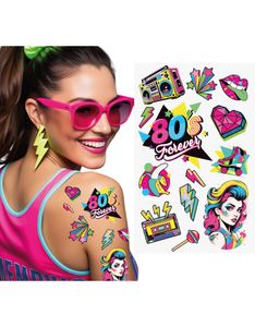 80's - 12 Midlertidige Tatovering