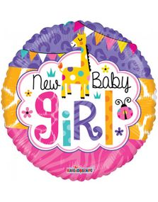 New Baby Girl - Folieballon 46 cm