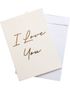 I Love You - Kjempestort Kort med Konvolutt i A4 Format