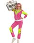 Pink 80'er Joggingsæt Damekostume