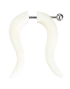 Omega - Hvid Fake Piercing