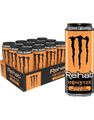 12 stk Monster Energy Rehab Peach Tea - Energidrik med Ferskensmag - Helt Brett 12x458 ml (USA Import)