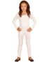 Hvid Bodysuit til Børn med Lange Ærmer