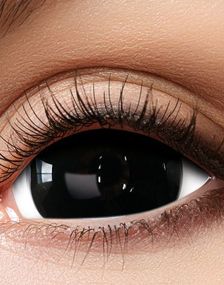Black Sclera 20 mm Medium Crazylinser