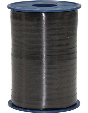 500 meter Sort Ballon/Gavebånd - 5 mm Bred