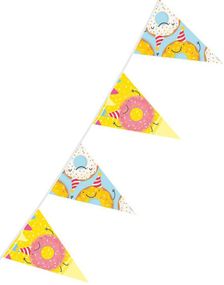 Flaggbanner 6 Meter - Donut Party