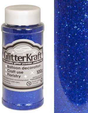 Blåt Hobbyglitter 100 gram
