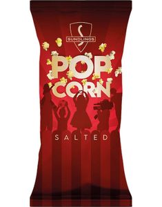 Sundlings Salt Popcorn - Ferdigpoppet Saltet Popcorn 100 gram