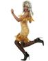 80'er Tina Turner Guldfarvet Kostume