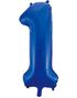 JUMBO Royal Blå Talballoner 0-9 - 86 cm