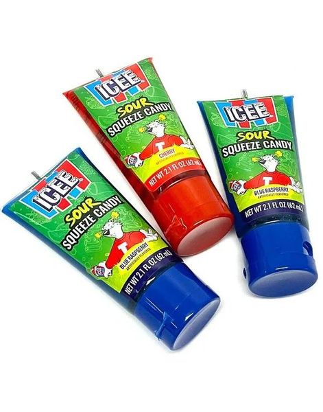 1 stk Icee Sour Squeeze Gel 62 ml - Assortert Smak