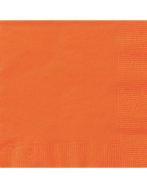 20 stk Orange Servietter 33x33 cm