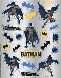 80 stk Lisensiert Batman Klistremerker