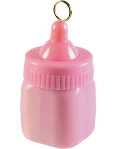 Rosa Tåteflaske Ballongvekt - 75 g
