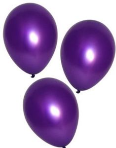 8 stk 20 cm - Lilla Metallic Balloner