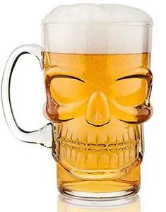 Stor Hodeskalleformet ØL-Glass 700 ML - Final Touch