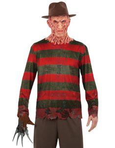 Freddy Kruger Kostymesett - Lisensiert A Nightmare On Elm Street Kostyme