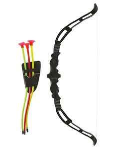 Pil og Bue Sett 56 cm - 3 Piler med Sugekopper