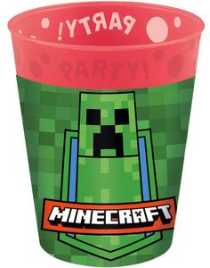 4 stk Minecraft Gjenbrukbare Kopper i Plast 250 ml