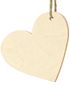 10 stk Hjerteformet Tags i Treverk