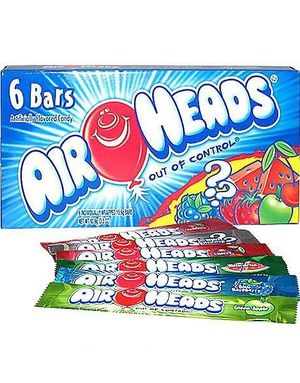 Gavepakke med 6 stk. Airheads Barer (USA Import)