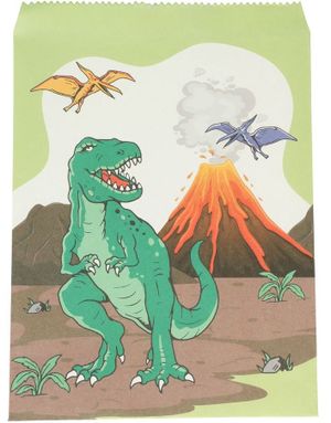 8 stk Jurassic Dino Godteposer i Papir