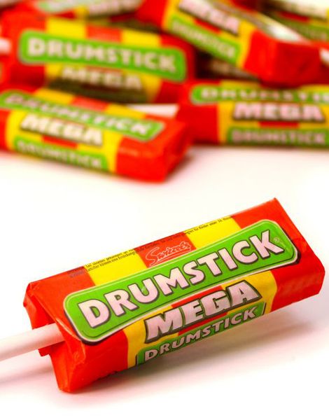 1 stk Swizzels Drumstick Mega Lollies / Karamell på Pinne 28 gram