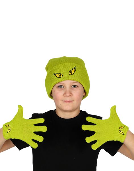 The Grinch - Grønn Lue og Hansker