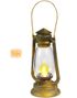 Lampe med Lysende LED Flamme 33 cm