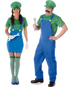 Kostume til Par - Luigi-Inspireret