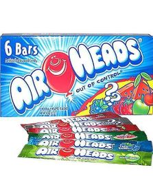 Gavepakke med 6 stk. Airheads Barer (USA Import)