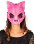 Rosa Glitrende Katteskjelett Maske